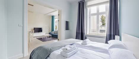 Apartment (2B) | 1 bedroom, laptop workspace, iron/ironing board, free WiFi