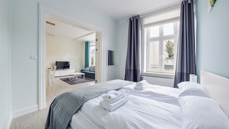 Apartment (2B) | 1 bedroom, laptop workspace, iron/ironing board, free WiFi