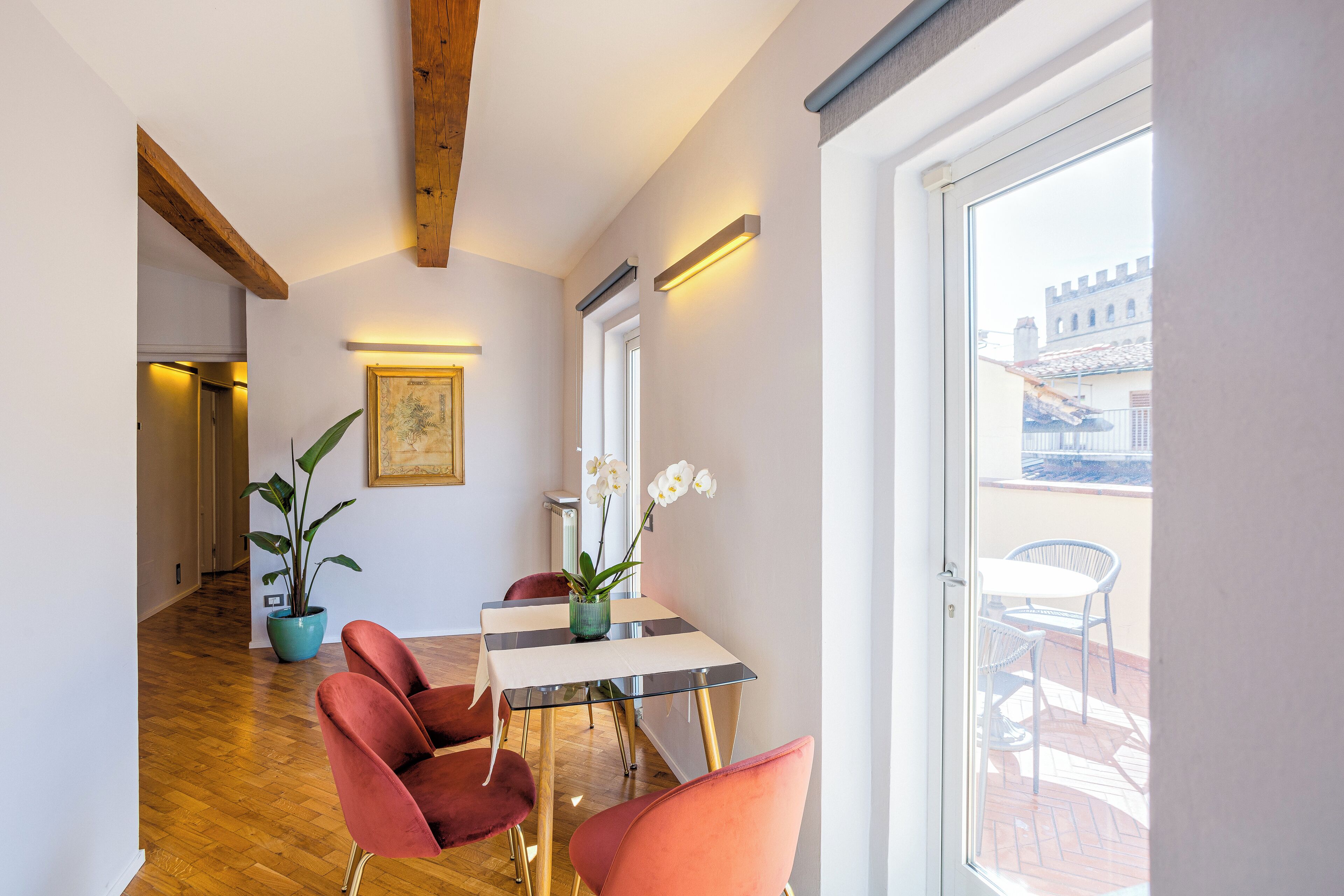 Comfort-Penthouse, Stadtblick | Wohnbereich