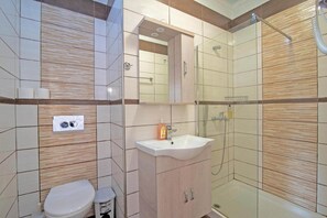 Shower, hair dryer
