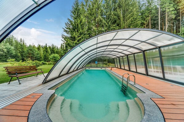 Indoor pool, outdoor pool