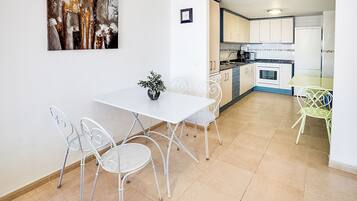 Classic Apartment, 2 Bedrooms | Private kitchen | Fridge, microwave, oven, dishwasher