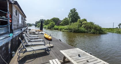 Cushy Boat in Merkem With Terrace