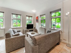 Elite Apartment, 1 Bedroom | Living room | DVD player - Cosy Apartment in Sint Maartensbrug Near the Beaches (Sint Maartensbrug)