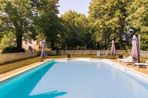 Indoor pool, outdoor pool - Romantic Stay in a Medieval Castle With Pool and Restaurant Among Others (Chalais)