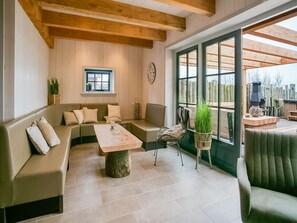 Comfort House, 5 Bedrooms | Living room - Spacious Holiday Home Hazenborgh in Callantsoog Near Beach (Callantsoog)