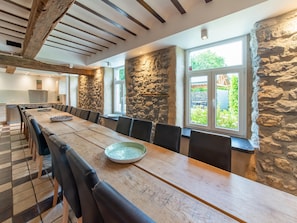 Comfort House, Multiple Bedrooms | Dining - Luxury Holiday Home in Melreux-hotton With Sauna (Hotton)