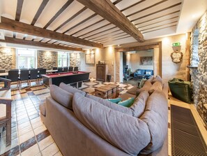 Comfort House, Multiple Bedrooms | Living room - Luxury Holiday Home in Melreux-hotton With Sauna (Hotton)