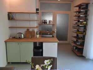 Classic Bungalow, 4 Bedrooms | Private kitchen | Fridge, oven, high chair - Modern Bungalow in Blowatz Near Sea (Blowatz)