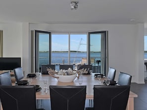 Dining - Waterfront Penthouse With Roof Terrace and Private Jetty (Kamperland)