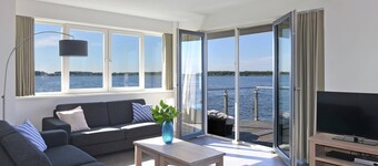 Waterfront Penthouse With Roof Terrace and Private Jetty