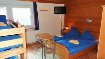 12 bedrooms, individually furnished, bed sheets