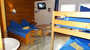 12 bedrooms, individually furnished, bed sheets