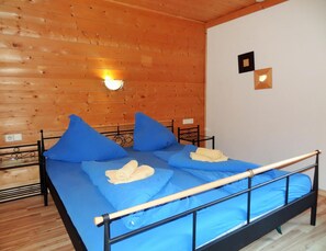 12 bedrooms, individually furnished, bed sheets