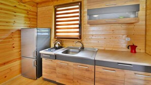 Private kitchen - Holiday Home in Jaroslawiec With a Terrace (Postomino)