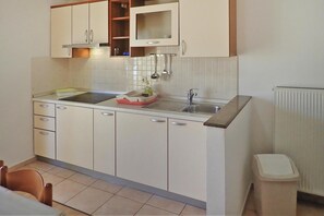 Classic Apartment, 2 Bedrooms | Private kitchen | Fridge, electric kettle