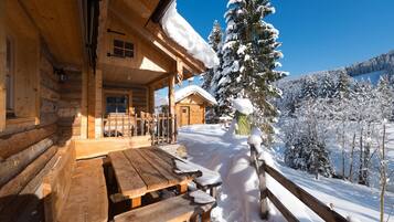 Chalet Klasik, 4 kamar tidur | Balkon