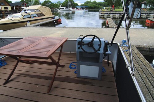 Houseboat on the Peene in Demmin