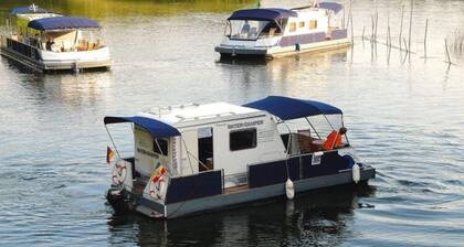 Houseboat on the Peene in Demmin