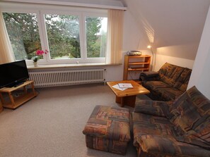 Luxury-Apartment, 1 Schlafzimmer | Wohnzimmer