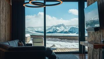 Deluxe-Apartment, 2 Schlafzimmer | Wohnzimmer