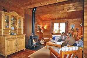 Classic Bungalow, 3 Bedrooms | Living room | Fireplace - Holiday Homes Lauterdorfle, Hayingen (Hayingen)