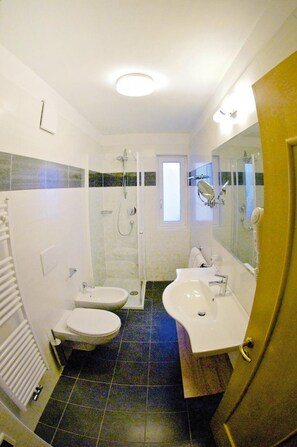 Shower, hair dryer