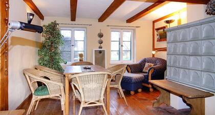 Terraced Houses in the Port Village of Vieregge on the Island of Rugen