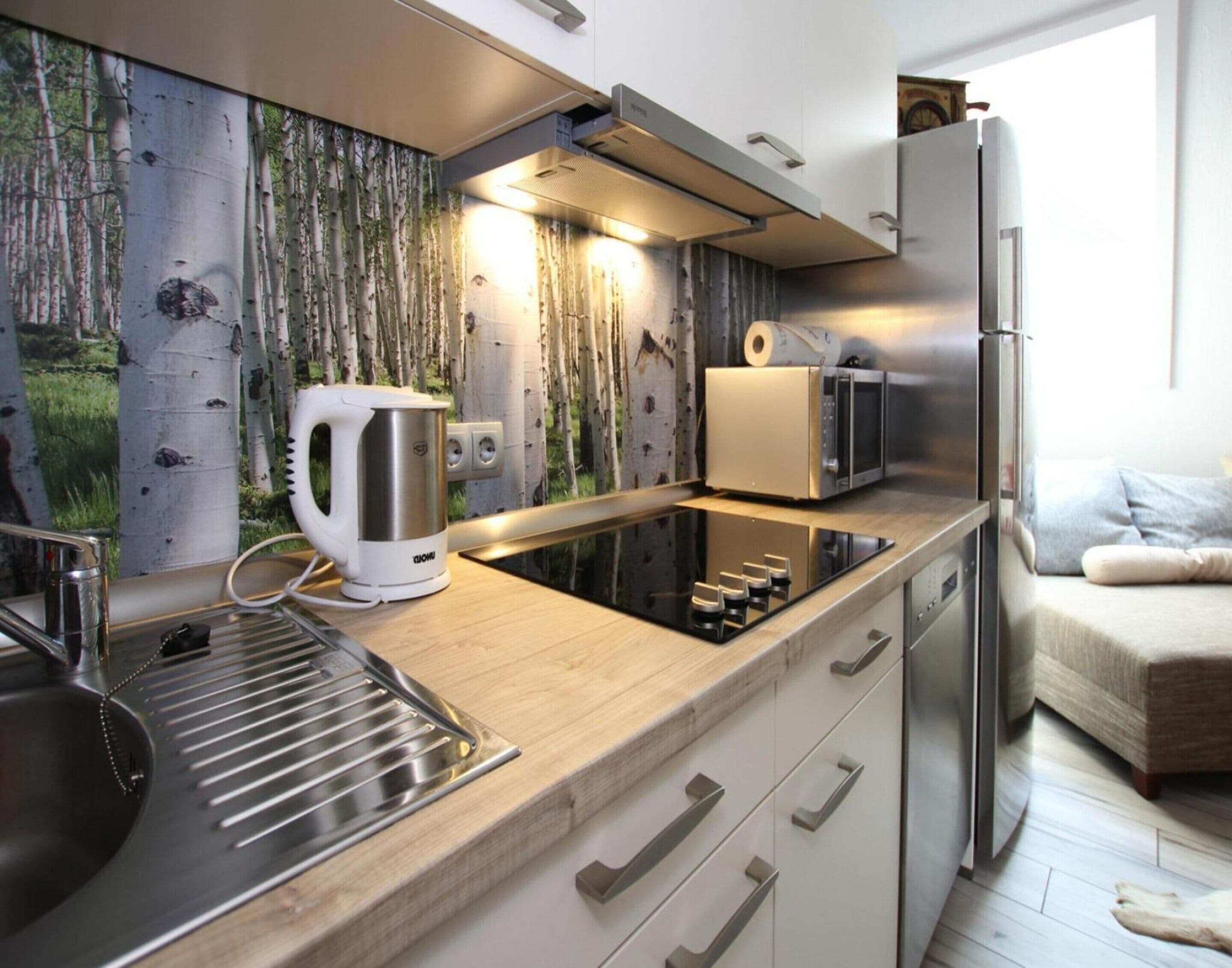 Apartament clàssic, 2 dormitoris | Cuina privada | Frigorífic, microones, rentaplats i cafetera i tetera 