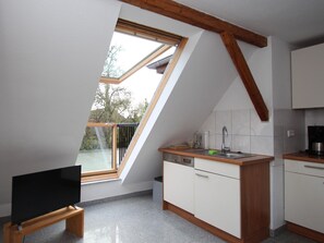 Comfort-íbúð - 2 svefnherbergi | Einkaeldhús | Ísskápur, bakarofn, uppþvottavél, kaffivél/teketill