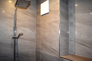 Shower, hair dryer