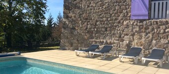 Charming Farmhouse in Cros-de-georand With Swimming Pool