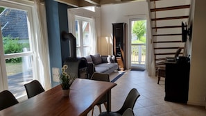 Comfort House, Multiple Bedrooms | Living room | Fireplace, DVD player - Holiday Homes in the Bad Saarow Castle Park, Bad Saarow (Bad Saarow)