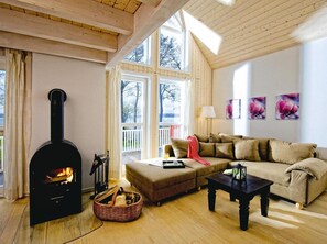 Classic Apartment, 3 Bedrooms | Living room | Fireplace, DVD player