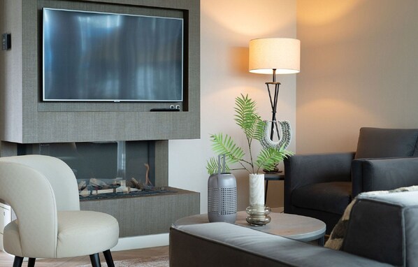 Living room - Semi-detached, Luxury Villa With 3 Bathrooms, sea at 400 m (De Koog)