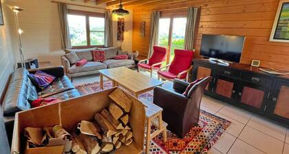 Chalet Just Outside Hampteau Offering Magnificent Views Across the Ourthe Valley