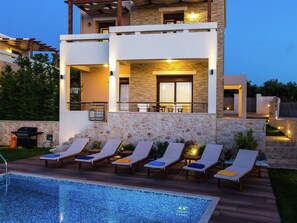 Classic Villa, 3 Bedrooms | Exterior - New Villa With Private Pool, Privacy, Near sea and Arkadi Monastery on NW Coast (Rethymno)