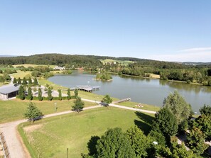View from property - Wooden Chalet With Terrace Near a Swimming Lake (Waldkirchen)