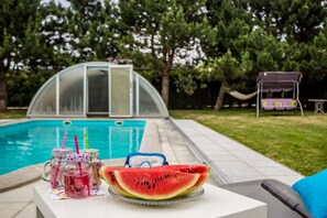 Apartamento conforto, 3 quartos | Piscina | Piscina externa