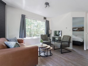 Elite Bungalow, 2 Bedrooms | Living room | DVD player