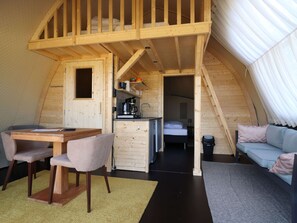 Living room - Unique Tent Lodge in Dalerveen With Sauna (Dalerveen)