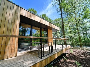 Comfort House, 2 Bedrooms | Exterior - Modern, Wooden Chalet With Wood Burning Stove, in the Forest (Viroinval)