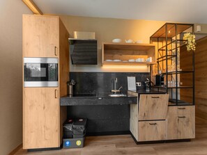 Classic Apartment, 2 Bedrooms | Private kitchen | Fridge, microwave, dishwasher, coffee/tea maker