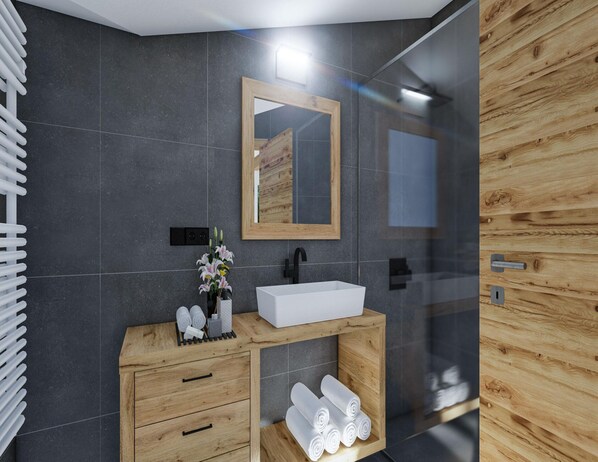 Classic Apartment, 2 Bedrooms | Bathroom | Shower