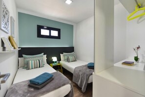 3 bedrooms, individually furnished, bed sheets