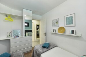 3 bedrooms, individually furnished, bed sheets