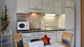 Appartement Deluxe, 2 chambres | Cuisine privée | Réfrigérateur, four, lave-vaisselle, cafetiÚre/bouilloire