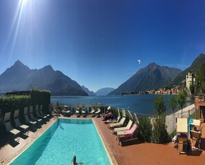 Classic Apartment, 2 Bedrooms | View from property - 3-room Apartment With Shared Pool, Large Balcony and Fantastic View of the Lake (Vercana)