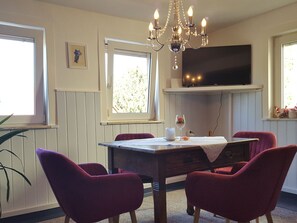 Comfort House, 4 Bedrooms | Dining - Charming Holiday Home With Natural Garden in Kaltennordheim-thuringia (Kaltennordheim)