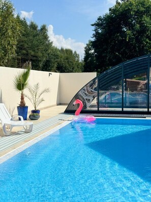 Outdoor pool - Comfortable, Two-story Holiday Houses, Jaroslawiec (Postomino)